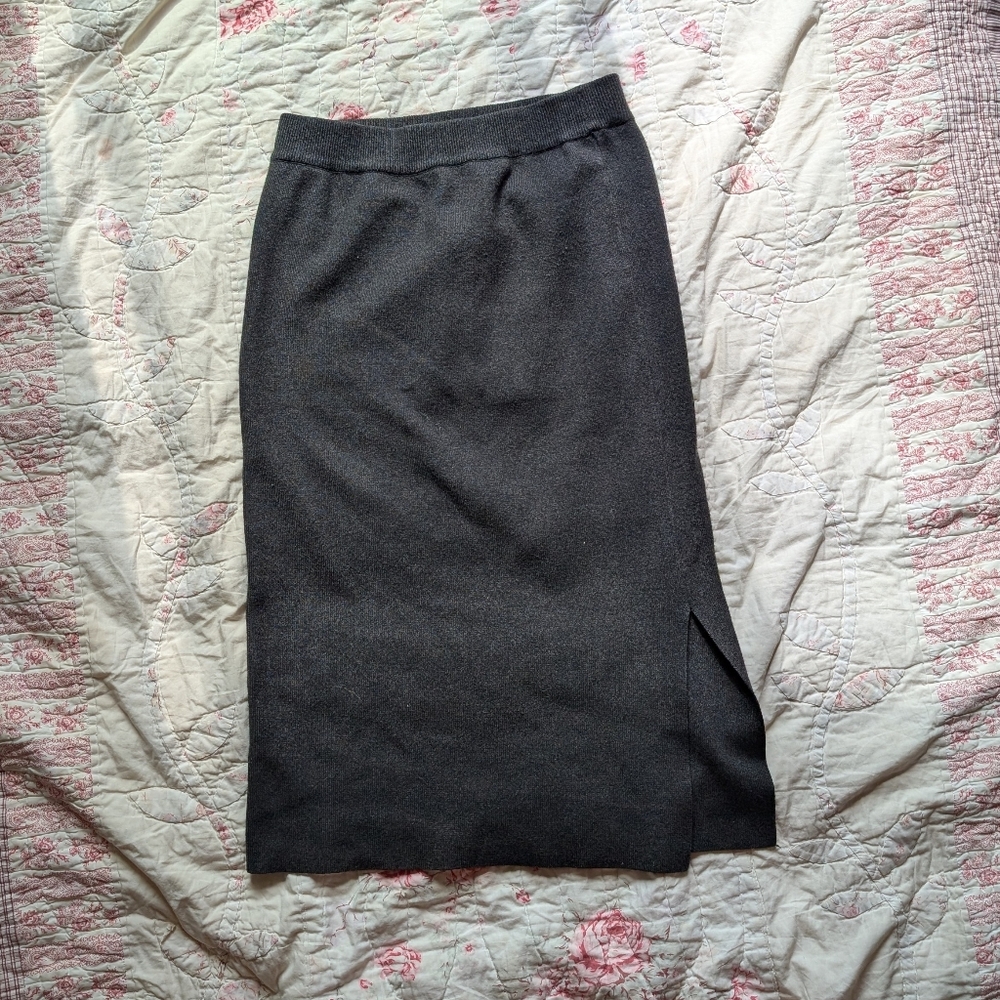 Sweater Skirt Grey